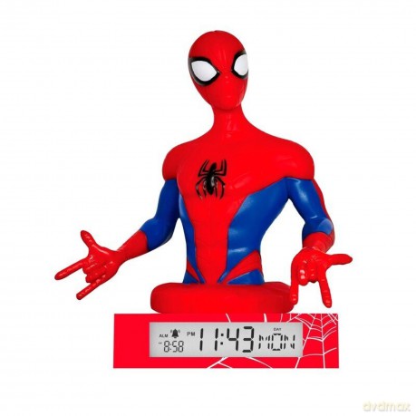 Lampka 3D z budzikiem Spiderman SPD3621