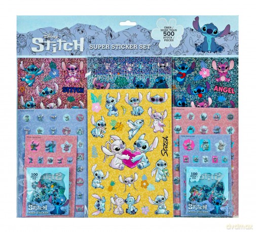 Naklejki Stitch duży zestaw STLI0034
