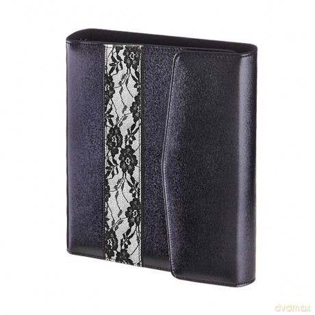 Organizer 2025 Mardyt premium trójdzielny czarny koronka 17,5x23,5cm ORP-08MAL [KALENDARZ]