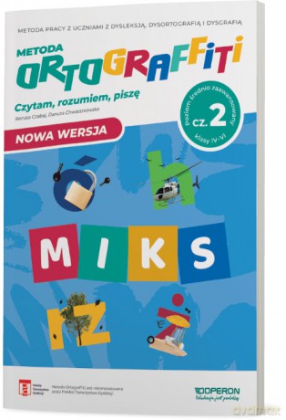 Ortograffiti Miks poziom średnio zaawansowany część 2 klasy IV-VI - Renata Czabaj, Danuta Chwastniewska [KSIĄŻKA]