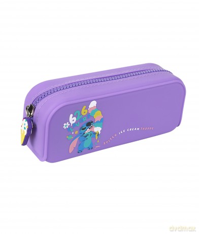 Saszetka silikonowa Disney Black Stitch fioletowa