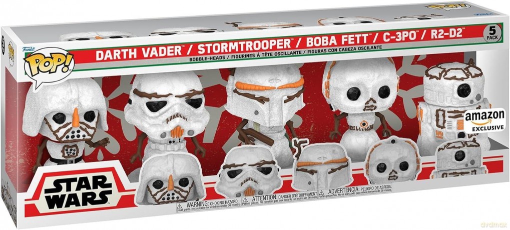 Star Wars Holiday Snowman 5 Pack Funko Pop [FIGURKA]