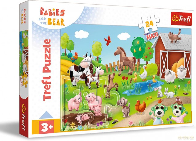 TREFL 24 el. Maxi Safari Bobaski 14372 [PUZZLE]