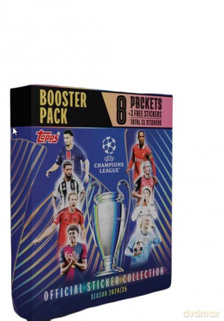 UEFA Champions League 2024/25 naklejki Booster pack [FIGURKA]