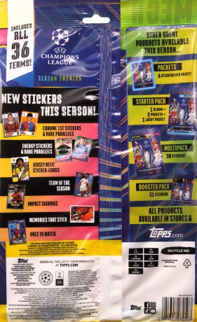 UEFA Champions League 2024/25 naklejki mega multipack [FIGURKA]