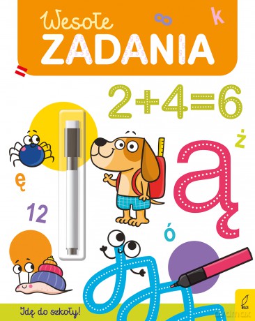 Wesołe zadania. Flamaster suchościeralny. Wesoła nauka - Ewelina Protasewicz [KSIĄŻKA]