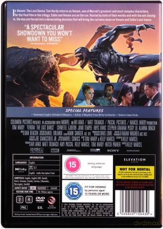 Venom: The Last Dance (Venom 3: Ostatni taniec) [DVD]