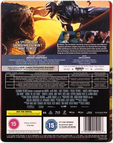 Venom: The Last Dance (Venom 3: Ostatni taniec) (steelbook) [Blu-Ray 4K]+[Blu-Ray]