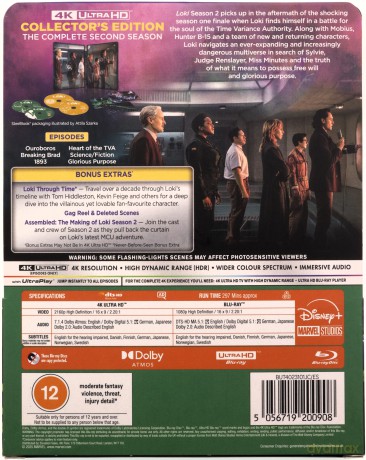 Loki Season 2 (steelbook) [2xBlu-Ray 4K]+[2xBlu-Ray]