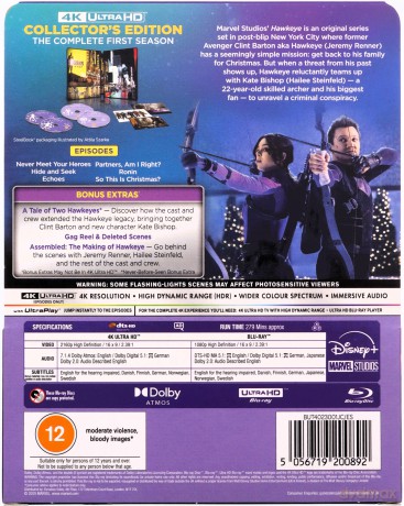 Hawkeye Season 1 (steelbook) [2xBlu-Ray 4K]+[2xBlu-Ray]