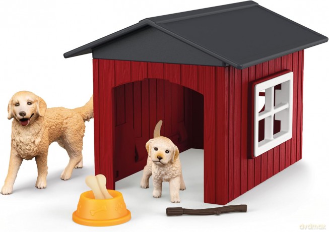 Buda dla psa z golden retrieverem [FIGURKA]