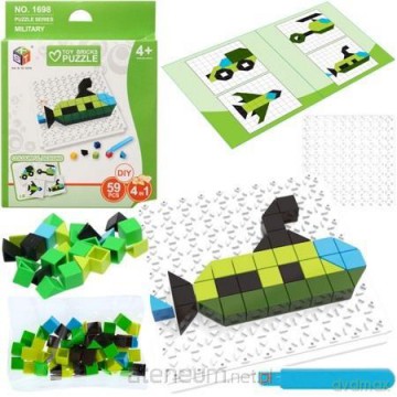 DIY mozaika pojazdów militarnych 59el [PUZZLE]