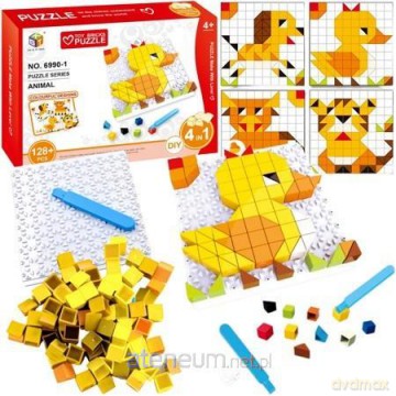 DIY mozaika zwierząt 128el [PUZZLE]