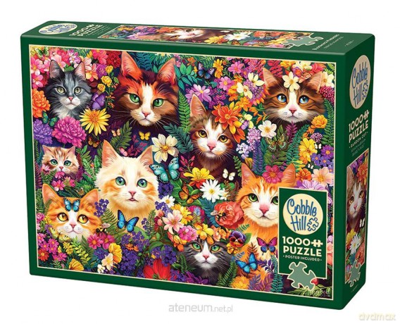 G3 1000 el. Koty wśród kwiatów [PUZZLE]