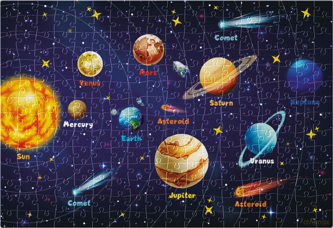INTERDRUK 250 el. Kids 6 el. Solar System [PUZZLE]