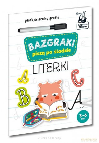 Kapitan Nauka Bazgraki piszą po śladzie. Literki [KSIĄŻKA]