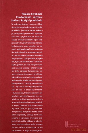 Powtórzenie i różnica. Szkice z krytyki przekładu [KSĄŻKA]