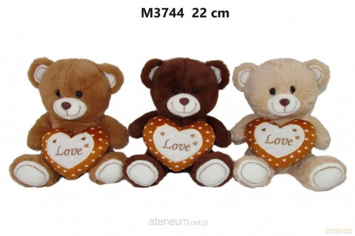 Miś z sercem 22 cm MIX