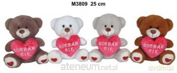 Miś z sercem 25 cm MIX
