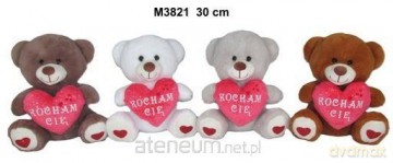 Miś z sercem 30 cm MIX