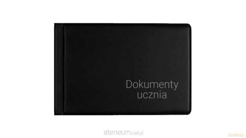 Okładka na dokumenty ucznia małe czarna
