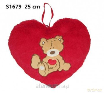Poduszka Serce miś 25 cm