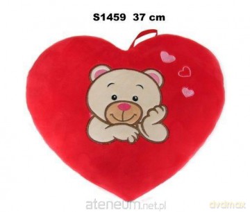 Poduszka Serce miś 37 cm