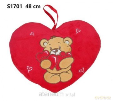 Poduszka Serce miś 48 cm