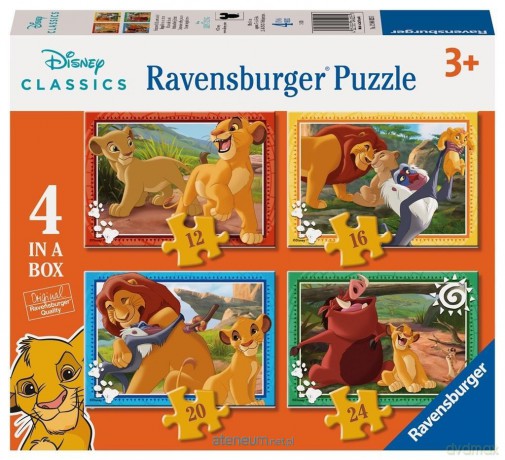 RAVENSBURGER 4w1 Król Lew [PUZZLE]