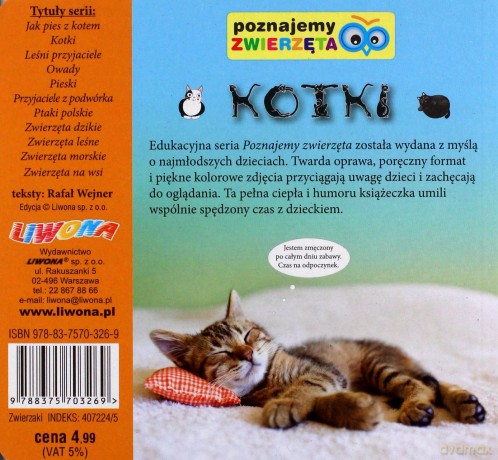 Poznajemy zwierzęta - Kotki [KSĄŻKA]