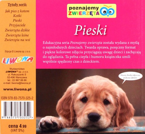 Poznajemy zwierzęta - Pieski [KSĄŻKA]