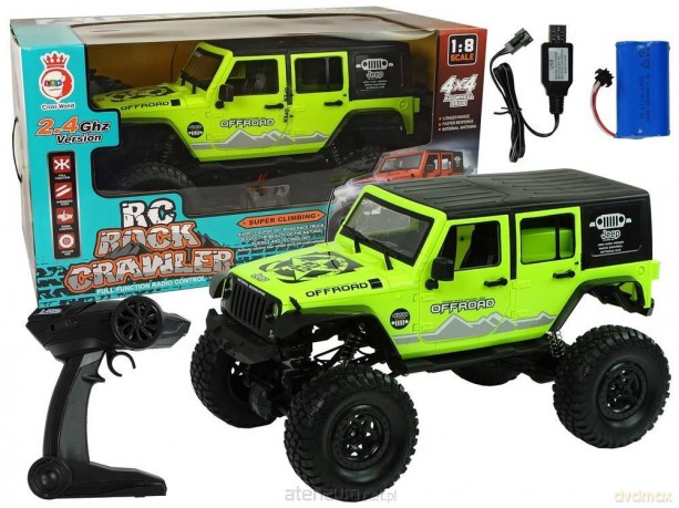 Terenówka 4x4 Rock Crawler 2.4 GHz zielona