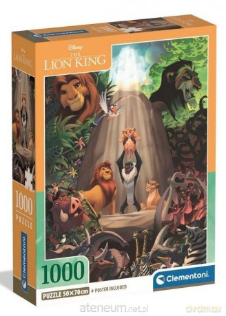 CLEMENTONI 1000 el. The Lion King compact [PUZZLE]
