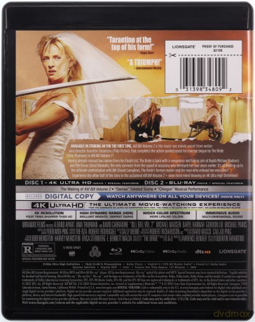 Kill Bill: Vol. 2 [Blu-Ray 4K]+[Blu-Ray]