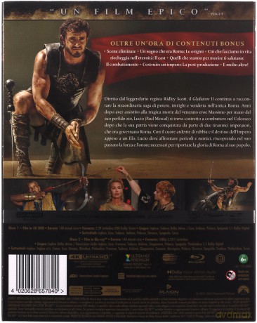 Gladiator II (Gladiator 2) [Blu-Ray 4K]+[2xBlu-Ray]