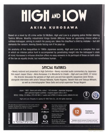 High And Low (Niebo i piekło) [Blu-Ray]