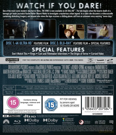 The Ring [Blu-Ray 4K]+[Blu-Ray]