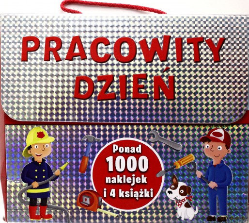 Pracowity dzień - 1000 naklejek i 4 książki [KSĄŻKA]