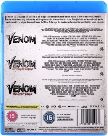 Venom / Venom: Let There Be Carnage / Venom: The Last Dance [3xBlu-Ray]