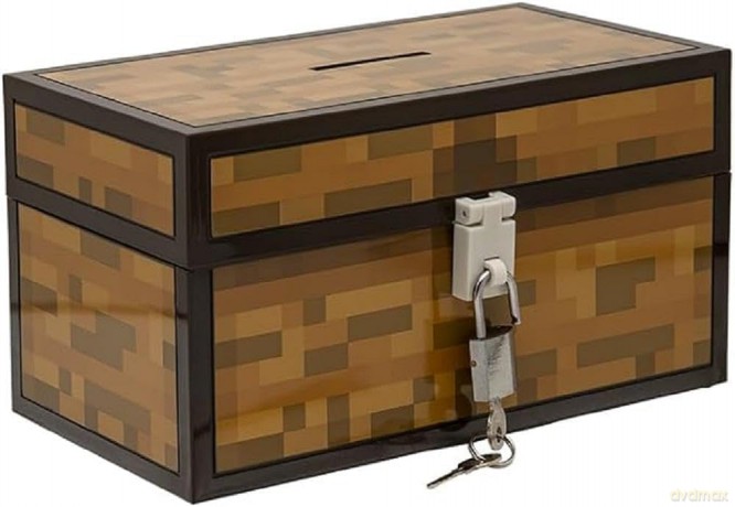 Minecraft skarbonka - skrzynia / Minecraft Chest Money Box 210x110x110