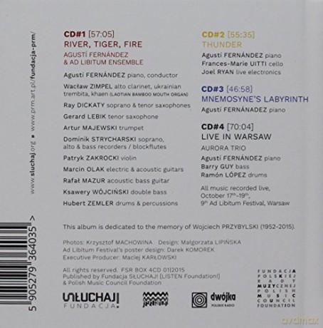 Agustí Fernández: Agustí Fernández @60 - Ad Libitum Festival Residency [4CD]