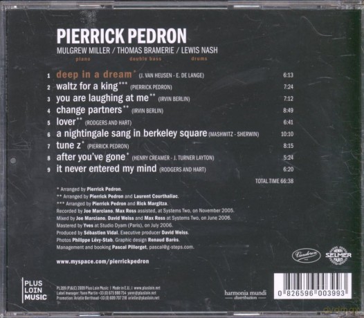 Pierrick Pedron & Mulgrew Miller & Thomas Bramerie & Lewis Nash: Deep In A Dream [CD]