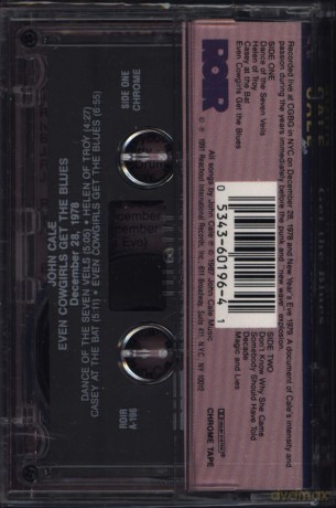 John Cale: Even Cowgirls Get The Blues [KASETA]