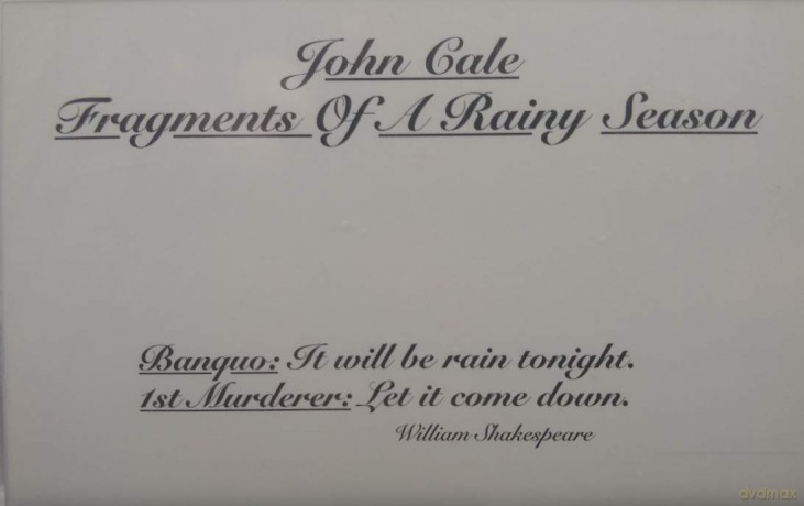 John Cale: Fragments Of A Rainy Season [KASETA]