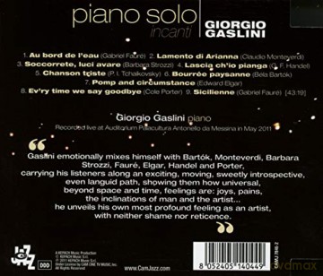 Giorgio Gaslini: Incanti - Piano Solo [CD]