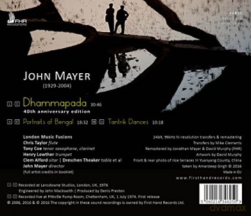 London Music Fusions: John Mayer: Dhammapada - Portraits of Bengal - Tantrik Dances [CD]