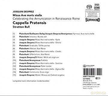 Cappella Pratensis: Josquin Desprez: Missa Ave maris stella [SACD]
