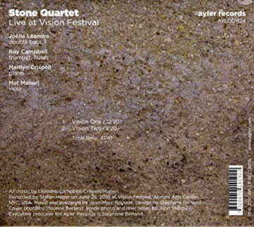 Stone Quartet: Live at Vision Festival [CD]