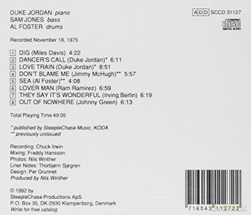 Duke Jordan & Sam Jones & Al Foster: Lover Man [CD]