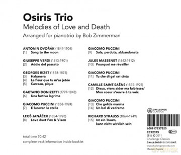 Osiris Trio: Melodies of Love and Death - Opera Senza Parole [CD]